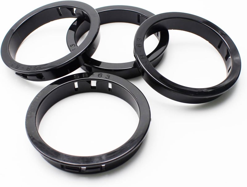 EASYEAH Store 2-1/2"(63mm) Black Snap-in Knockout Insulating Bushing Grommets, Plastic Cable Hole Grommets for Wiring, Round Nylon Snap in Locking Electrical Wire Cord Hose & Tubing Bushings Grommets, 4pcs - Image 1